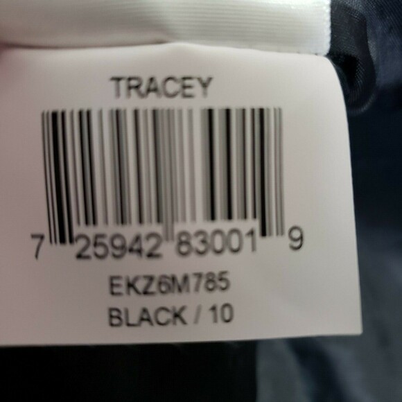 MaxAndCleo Cocktail Party Dress Tracey 10 Black Taffeta Strapless Ruched Pleated - Picture 7 of 11